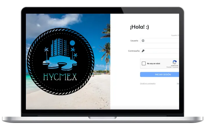 vista de sistema en laptop